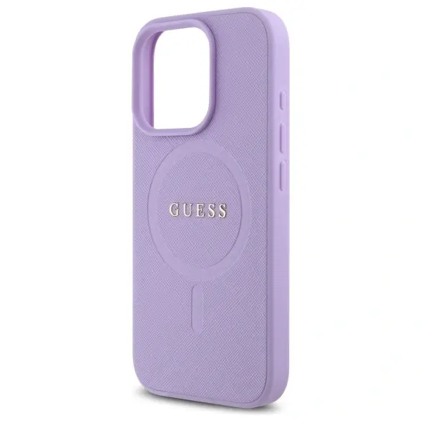 Guess case for iPhone 16 Pro Max 6,9&quot; GUHMP16XPSAHMCU Saffiano purple MagSafe 3666339346294