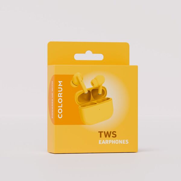 COLORUM TWS Bluetooth earphones CTWS-05 xYellow 5907457718692