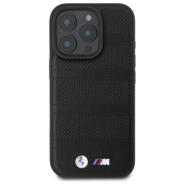 Original Case IPHONE 16 PRO MAX BMW Hardcase M Perforated & Stitched Line MagSafe (BMHMP16X23PUSPK) black 3666339324230