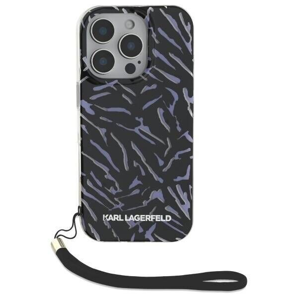 Original Case IPHONE 16 PRO Karl Lagerfeld Zebra With Cord (KLHCP16LHZBPKCCU) purple 3666339320348