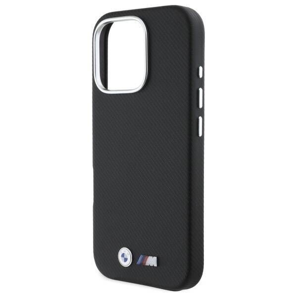 Original Case IPHONE 16 PRO BMW Hardcase M Edition Kevlar Wrapped Metal (BMHCP16L23PUFWKEV) black 3666339324780