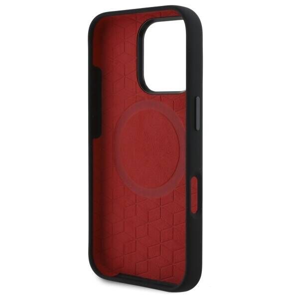 Original Case IPHONE 16 PRO BMW Hardcase Silicone Turning Lines MagSafe (BMHMP16L23SLIK) black 3666339324988