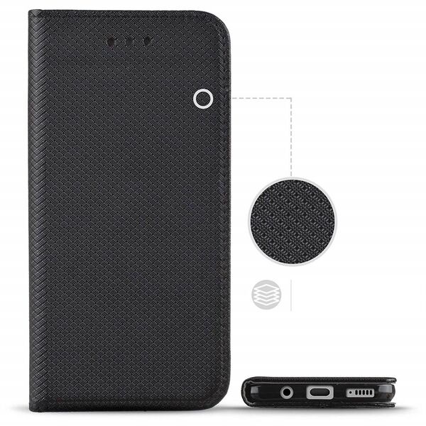 Case MOTOROLA MOTO G73 5G Flip Magnet black 5903396203053