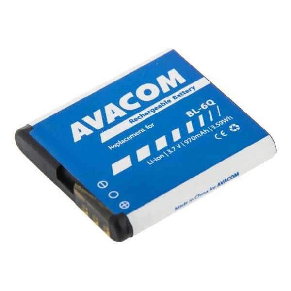 Bateria Avacom do telefonu komórkowego Nokia 6700 Classic Li-ion 3,7V 970mAh (GSNO-BL6Q-S970)