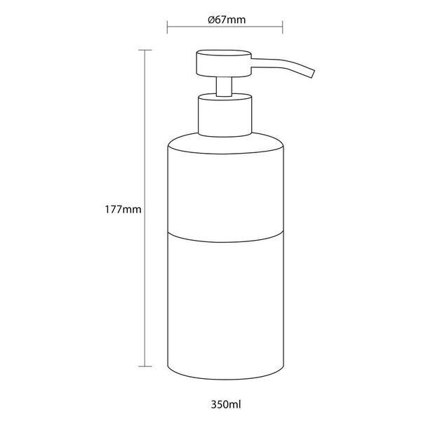 Doppio aqua 325 ml δοχείο κρεμοσάπουνου Sealskin