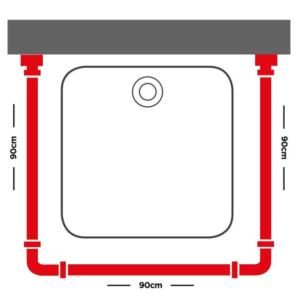 Easy roll mat aluminum βραχίονας μπάνιου γωνιακός Sealskin