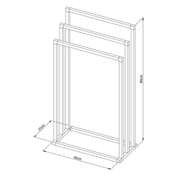 Tube chrome κρεμάστρα επιδαπέδια Sealskin