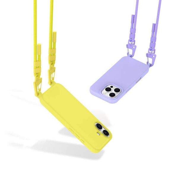 Case IPHONE 16 Tech-Protect Magnecklace MagSafe lavender 5906302375905