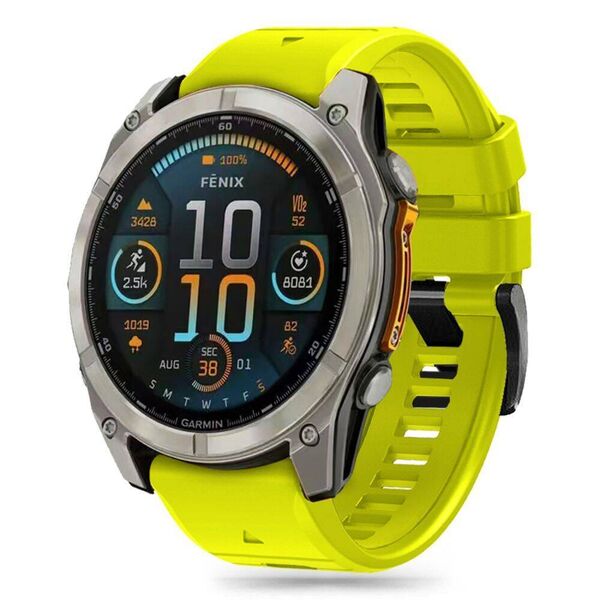 Strap for GARMIN FENIX 5X / 5X PLUS / 6X / 6X PRO / 7X / 8 (51MM) Tech-Protect Silicone lime 5906302376810