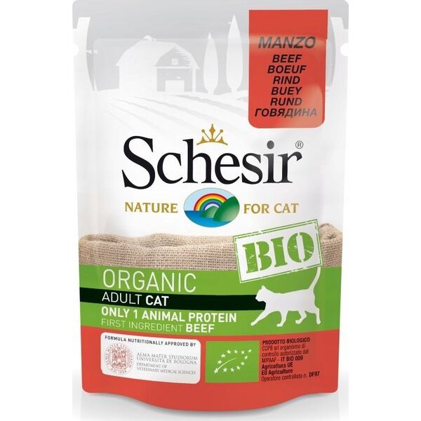 Agras Pet Foods SCHESIR BIO wołowiną 85g