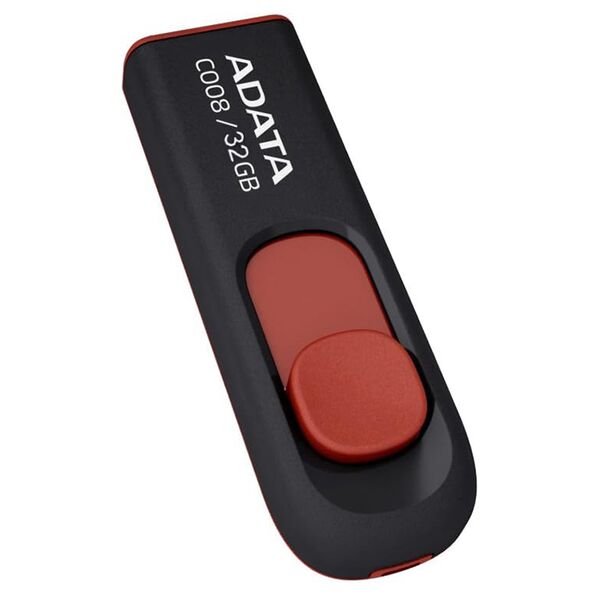 Adata Memory Stick 32GB, USB 2.0 - Adata (AC008-32G-RKD) - Black / Red 4718050609659 έως 12 άτοκες Δόσεις