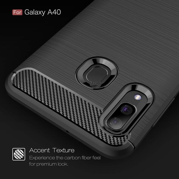 Case SAMSUNG GALAXY A40 Nexeri Carbon Armored black 5902429901737