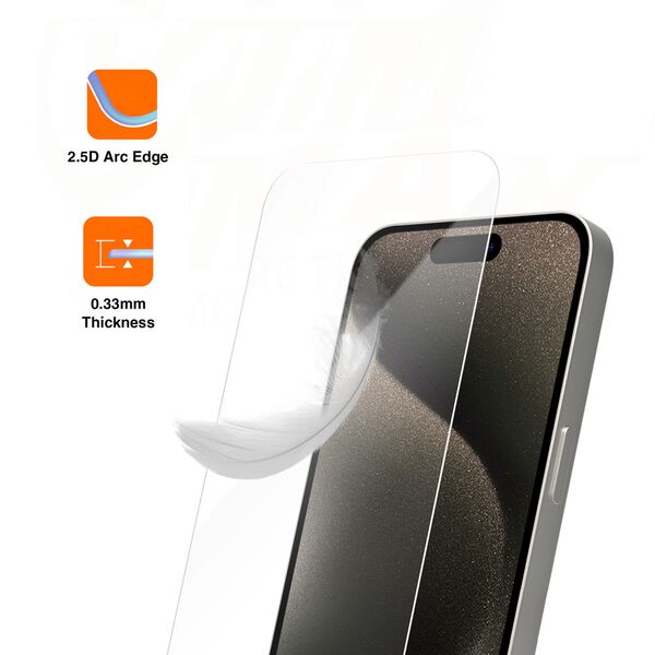 Vmax tempered glass 2,5D Normal Clear Glass for iPhone 16 Pro Max 6,9&quot; 6976757303906