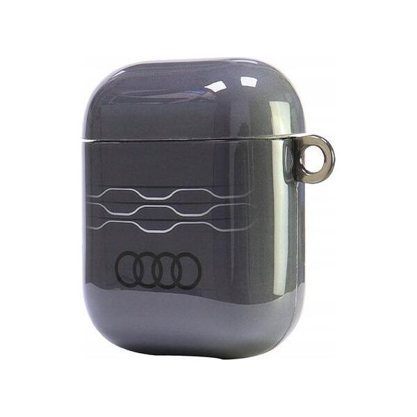 Audi Audi IML Geometric Pattern AirPods 1/2    cover szary/gray AU-IMLAP-A6/D3-GY