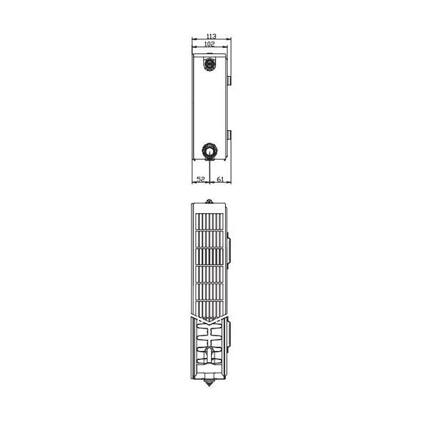 Stelrad Grzejnik dekoracyjny Planar typ 22 90 x 60cm (GR-ST-P-22060) 3078923 5414305336965