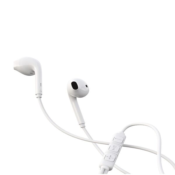 Devia wired earphones Kintone A3 jack 3,5mm white 6942297108752