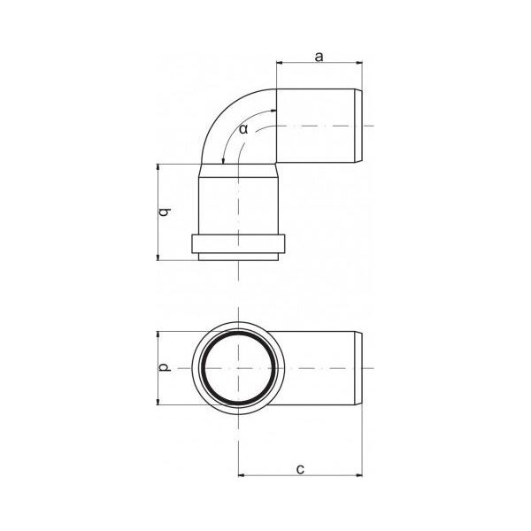 AQUER Kolano Aquer K50/67 SZ PP 50/67 AQ szare 13496729 5908241624755