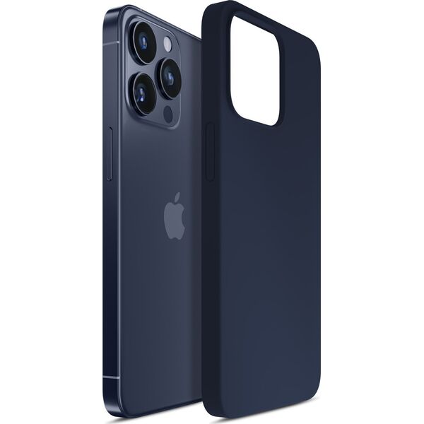 3MK Apple iPhone 15 Pro Max - 3mk Silicone Case Dark Navy 14113076 5903108583084