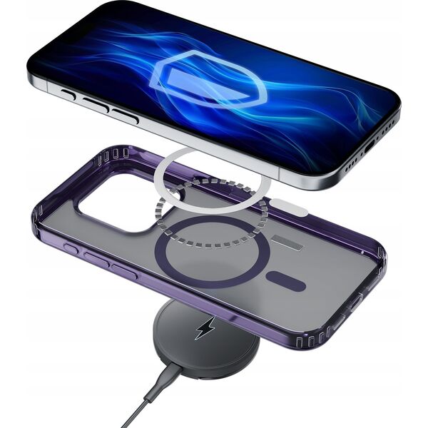 3MK Apple iPhone 12 Pro Max - 3mk Frosty MagCase Purple 14145045 5903108596435