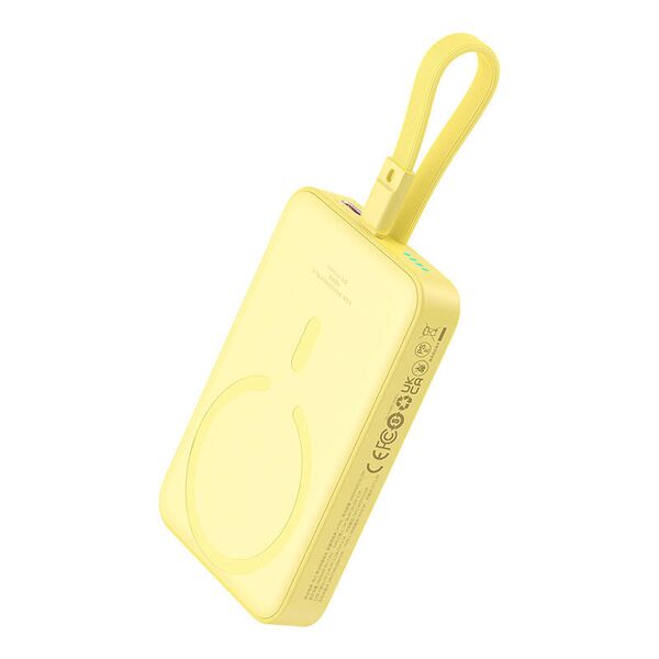 Baseus MagSafe External Battery Pack, USB-C, 10000mAh, 20W - Baseus Magnetic Mini (P10022109Y23-00) - Yellow 6932172642723 έως 12 άτοκες Δόσεις