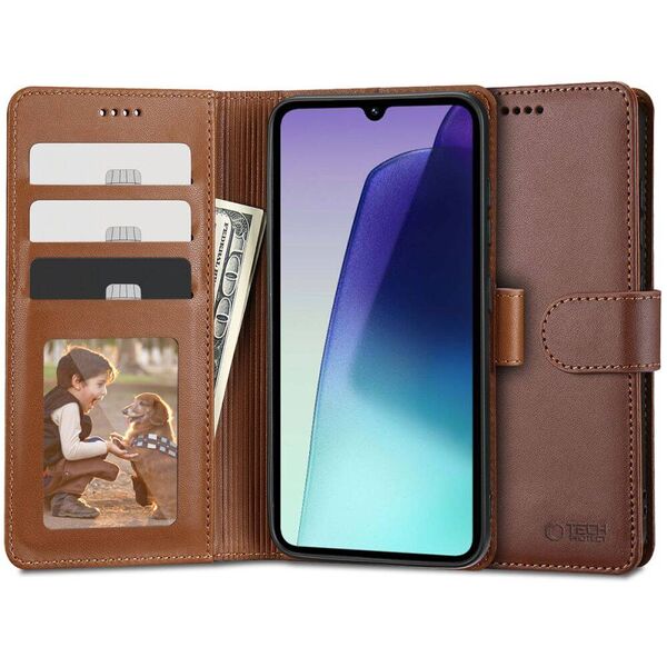 Case XIAOMI REDMI 14C / POCO C75 Tech-Protect Wallet brown 5906302380084