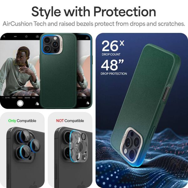 Case IPHONE 16 PRO MAX Spigen Cyrill Kajuk Mag MagSafe Forest Green 8809971232791