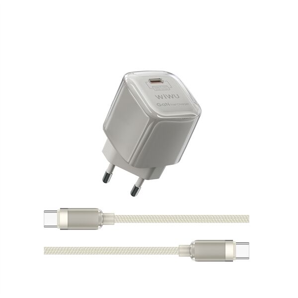 WIWU Jello 20W GaN Charger Sets Wi-U016 C-C, EU Plug 6976975613016