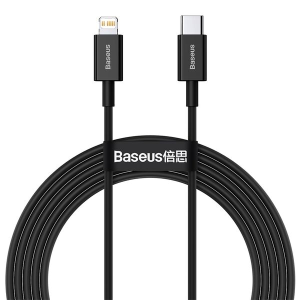 Baseus cabel Superior PD USB-C - Lightning 2,0m black 20W 6953156205352