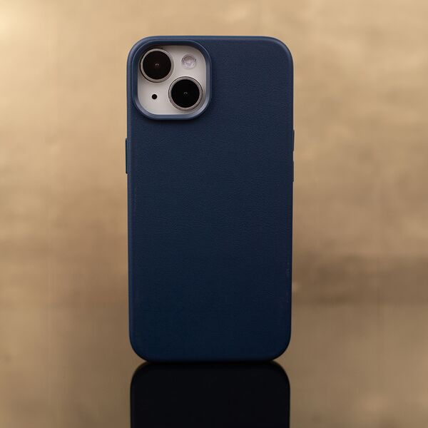 Mag Leather case for iPhone 16 Pro Max 6,9&quot; dark blue 5906961924681