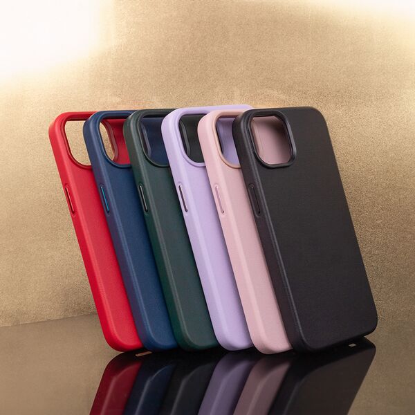 Mag Leather case for iPhone 16 6,1&quot; black 5906961924612