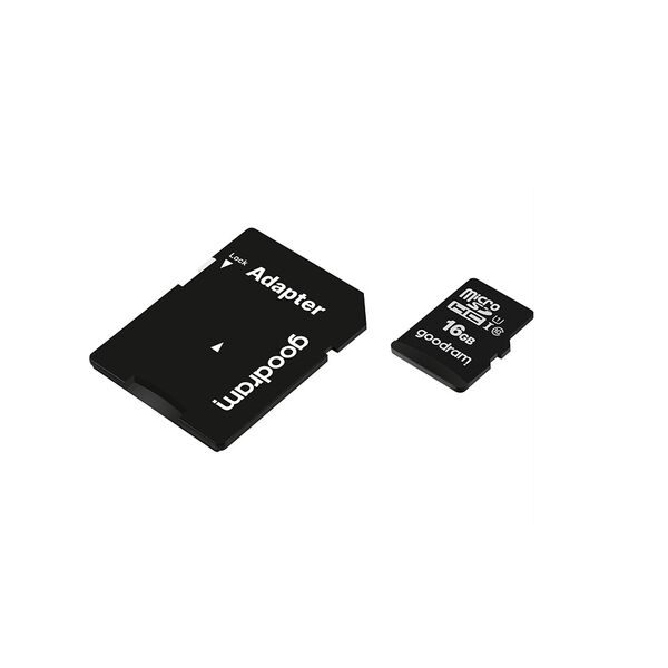 GoodRam memory card 16GB microSDHC cl. 10 UHS-I + adapter 5908267930137