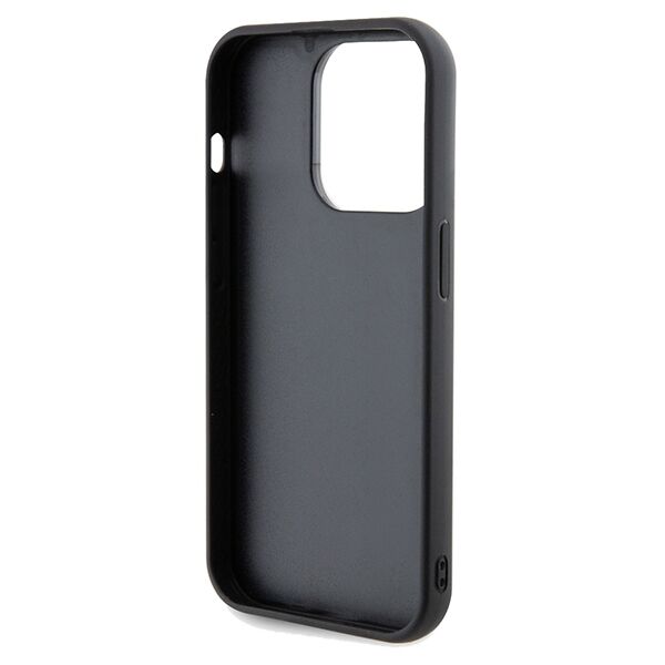 Guess case for iPhone 14 Pro 6,1&quot; GUHCP14LPMSDGSK HC PU DISCO SCRIPT METAL BLACK 3666339173418