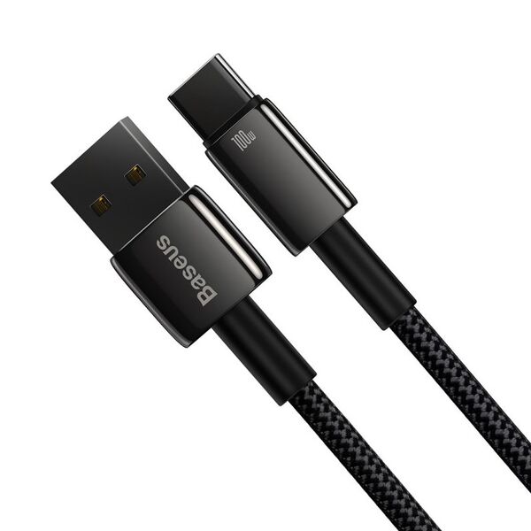 Baseus cable Tungsten USB - USB-C 1,0m black 100W 6932172618087