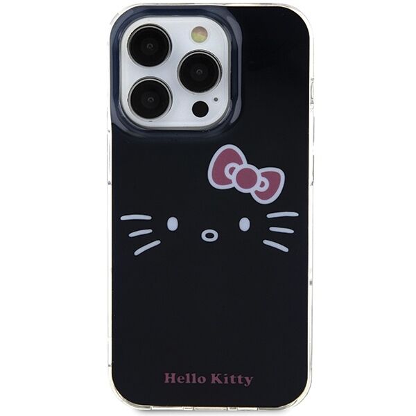 Hello Kitty case for iPhone 15 Pro Max 6,7&quot; black hardcase IML Kitty Face 3666339185060