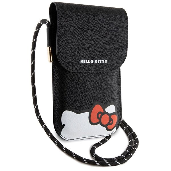 Hello Kitty Bag black Leather Hiding Kitty Cord 3666339190170