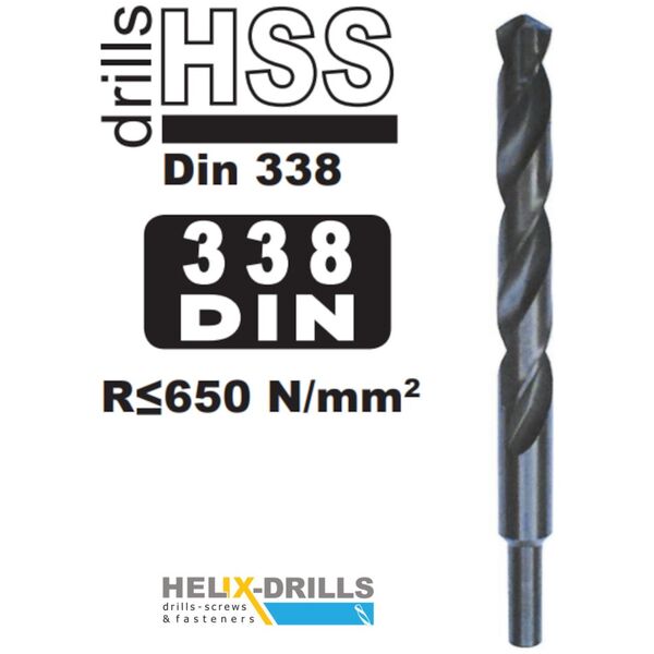 HELIX HELIX ΤΡΥΠΑΝΙΑ ΣΙΔΗΡΟΥ ΤΟΡΝΙΡΙΣΜΕΝΑ HSS DIN 338 - 14.0MM-ΜΕΓΕΘΟΣ 03382140 εως 12 άτοκες δόσεις