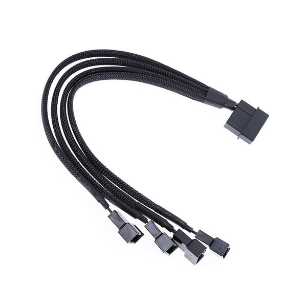 [product / manufacturer] Καλώδιο No brand, Y-Splitter, For fan, MOLEX to 4x4PIN, 0.3m Μαυρο - 18322 έως 12 άτοκες Δόσεις