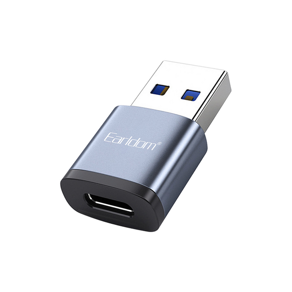 [product / manufacturer] Προσαρμογέας Earldom ET-OT61, Type-C F σε USB 3.0, Γκρί - 40211 έως 12 άτοκες Δόσεις