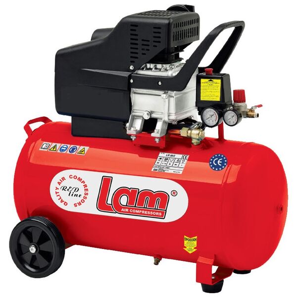 LAM Αεροσυμπιεστής 50LIT 2.5HP 250 lit/min LR 50/2.5 έως 12 άτοκες Δόσεις