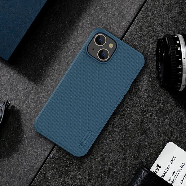 Nillkin Husa pentru iPhone 14 Plus - Nillkin Super Frosted Shield Pro - Blue 6902048248144 έως 12 άτοκες Δόσεις