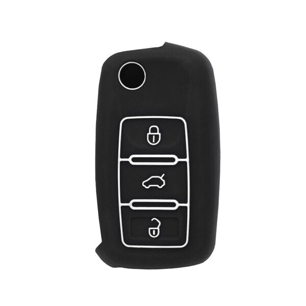 Techsuit Husa pentru cheie VW Passat (B5, B6)/Skoda/Seat - Techsuit Car Key Case (2001.05) - White 5949419010451 έως 12 άτοκες Δόσεις