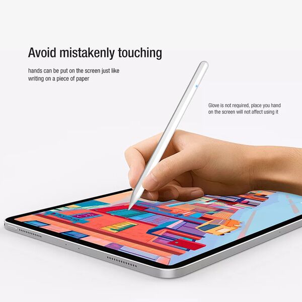 Techsuit Stylus Pen pentru iPad cu Functia Palm Rejection - Techsuit (M2) - White 5949419008908 έως 12 άτοκες Δόσεις