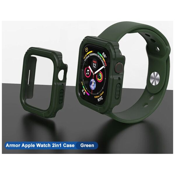 Lito Husa pentru Apple Watch 7 / 8 (41mm) + Folie - Lito Watch Armor 360 - Green 5949419007567 έως 12 άτοκες Δόσεις