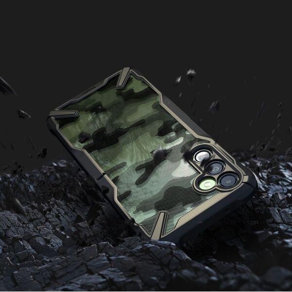 Ringke Husa pentru Samsung Galaxy A14 4G / 5G - Ringke Fusion X Design - Camo Black 8809919303606 έως 12 άτοκες Δόσεις