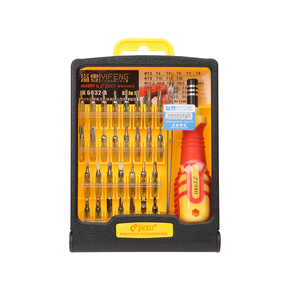 Precision screwdriver set Jakemy JK-6032-A, 32in1, CR-V, Yellow - 17627 έως 12 άτοκες Δόσεις