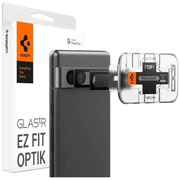 Spigen Folie Camera pentru Google Pixel 7a (set 2) - Spigen Glas.tR Optik EZ FIT - Black 8809896743259 έως 12 άτοκες Δόσεις