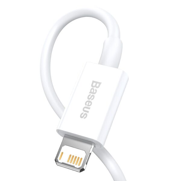 Baseus Baseus Superior Series Cable USB to Lightning, 2.4A, 0,25m (white) 026220 έως και 12 άτοκες δόσεις