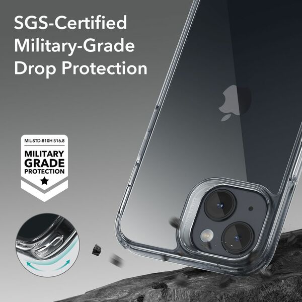 ESR Husa pentru iPhone 15 Plus - ESR Ice Shield - Clear 4894240173862 έως 12 άτοκες Δόσεις