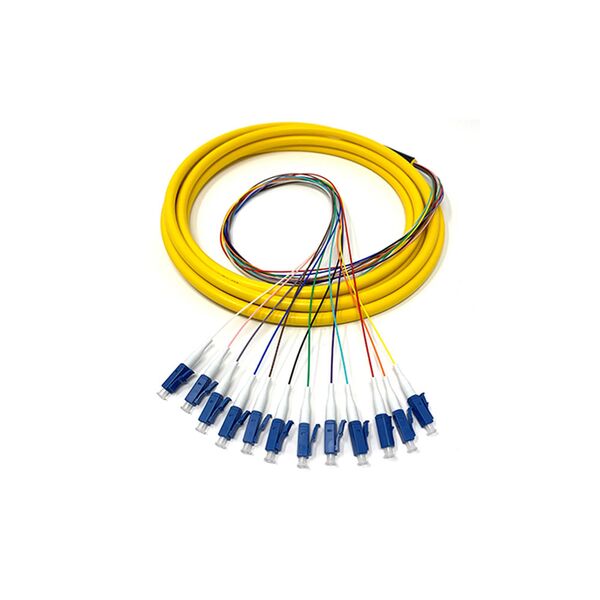 Fiber cable, LC, Pigtail, UPC, Singlemode, 1.5m, Yellow - 18334