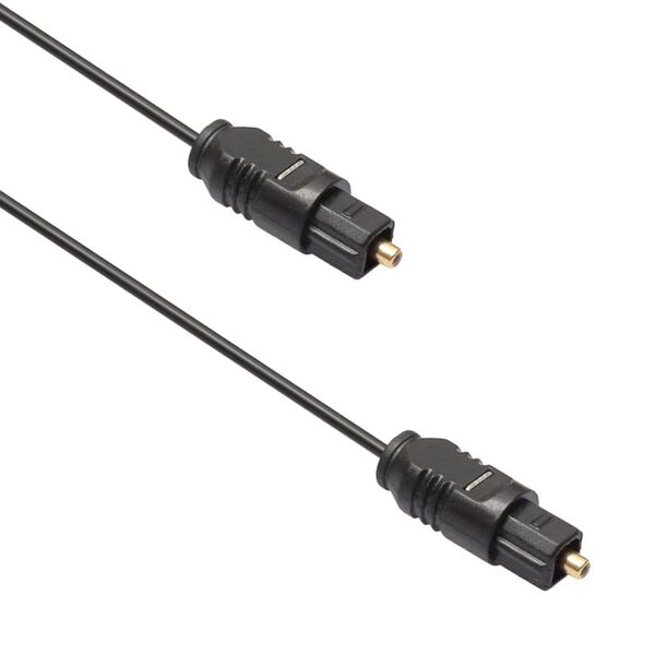 Optical audio cable DeTech, Toslink, 3.0m, Black - 18355